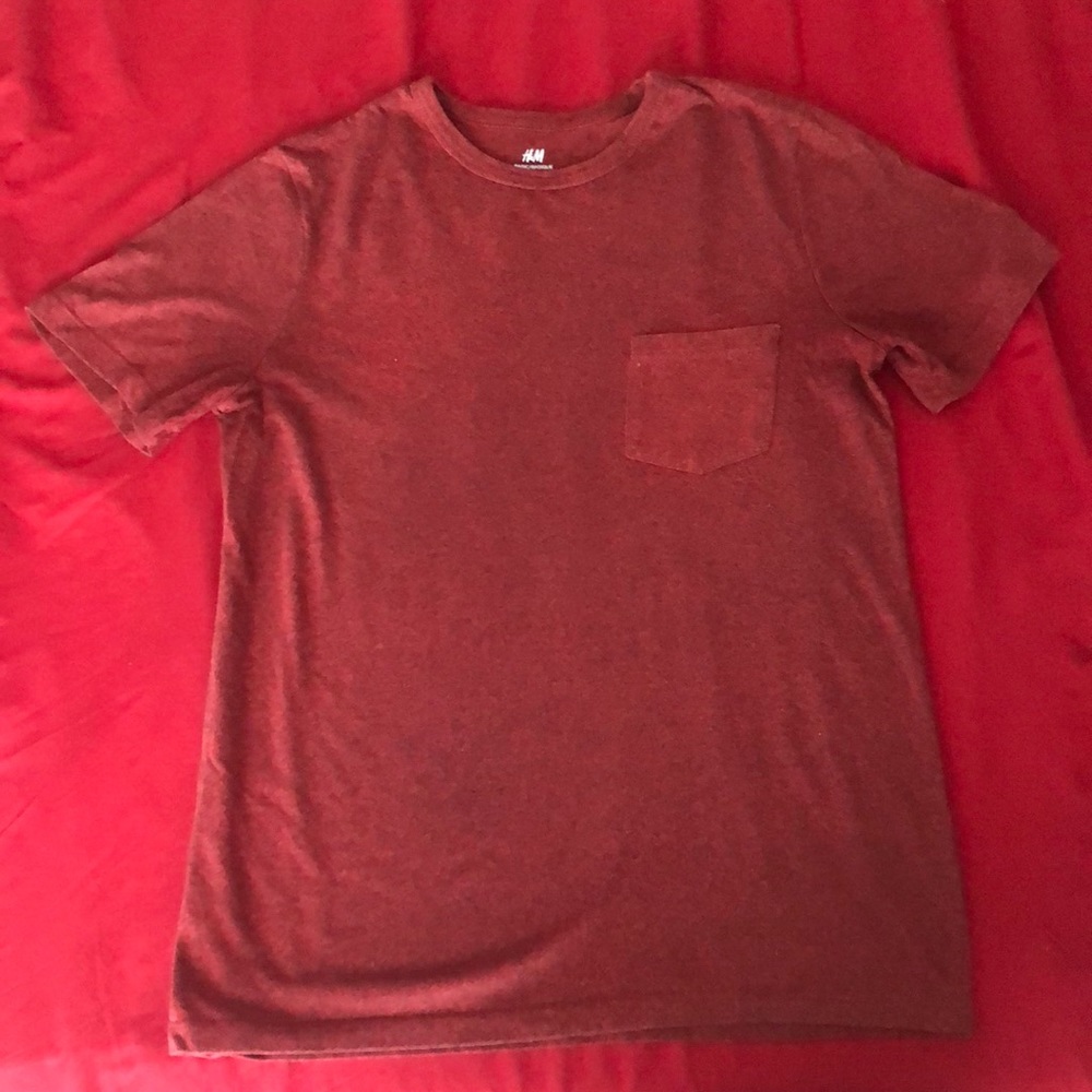 Burgundy H&M shirt. In good condition